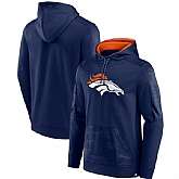 Men's Denver Broncos Navy On The Ball Pullover Hoodie,baseball caps,new era cap wholesale,wholesale hats